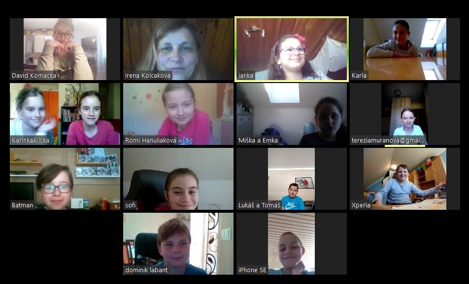 Učíme sa doma cez ZOOM
